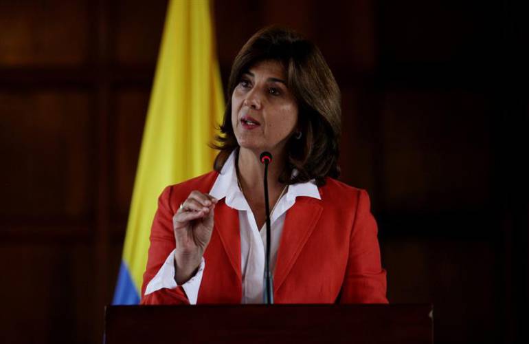 La ministra de Relaciones Exteriores de Colombia, María Ángela Holguín