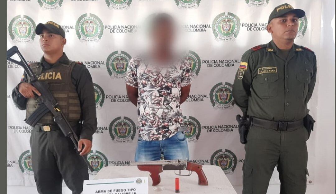 La detención se adelantó en la vía que conduce del corregimiento de Carreto al municipio de Calamar