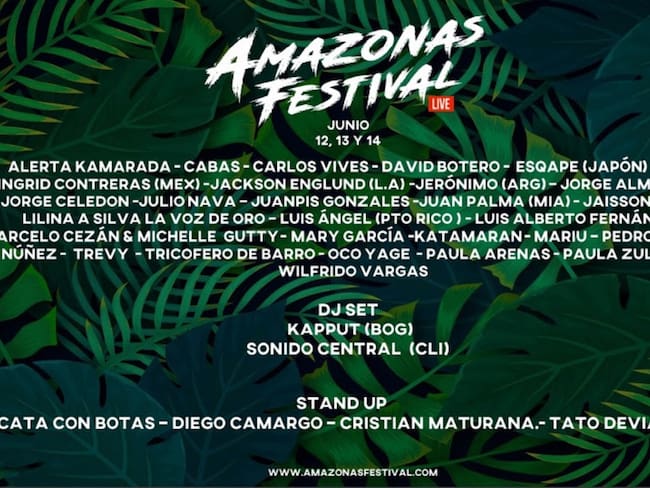 &quot;Amazonas Festival&quot;, un evento para ayudar a los más afectados por el COVID-19
