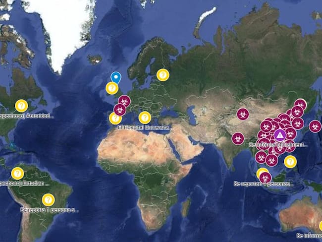 Google activó mapa interactivo que muestra lugares con Coronavirus