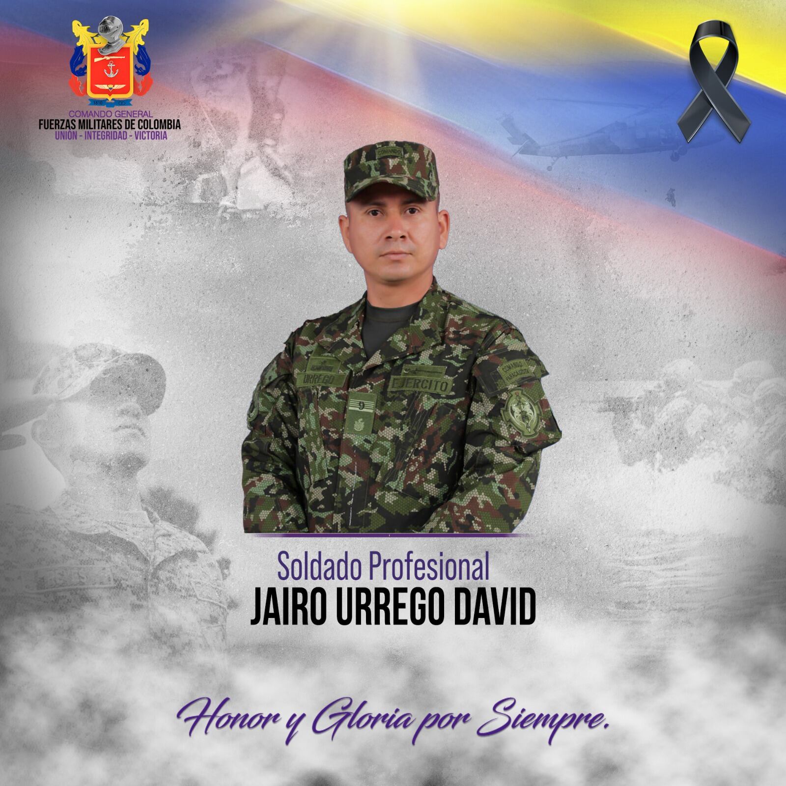 Soldado  Jairo Urrego - Ejército de Colombia