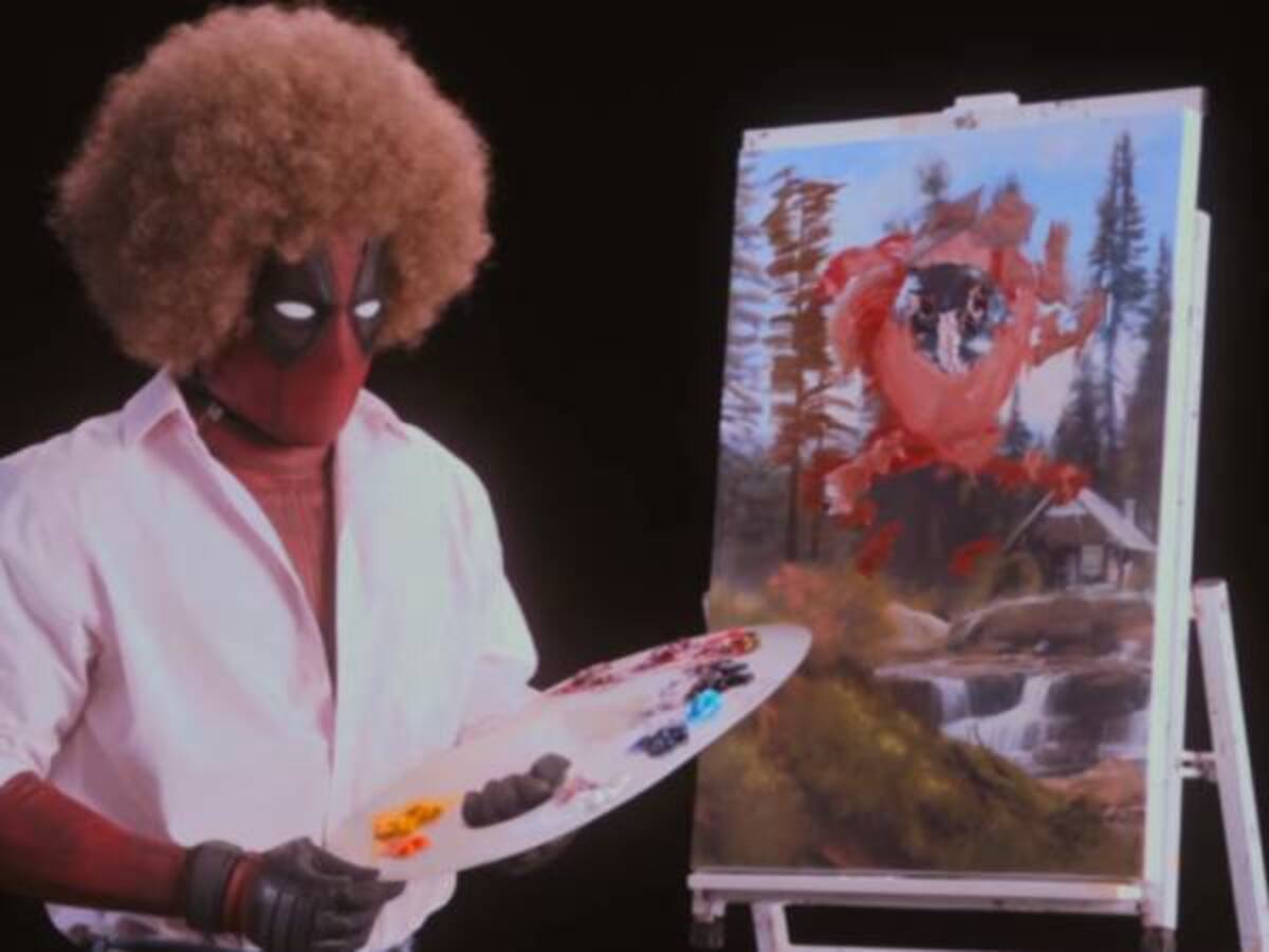 Clases de pintura con Deadpool