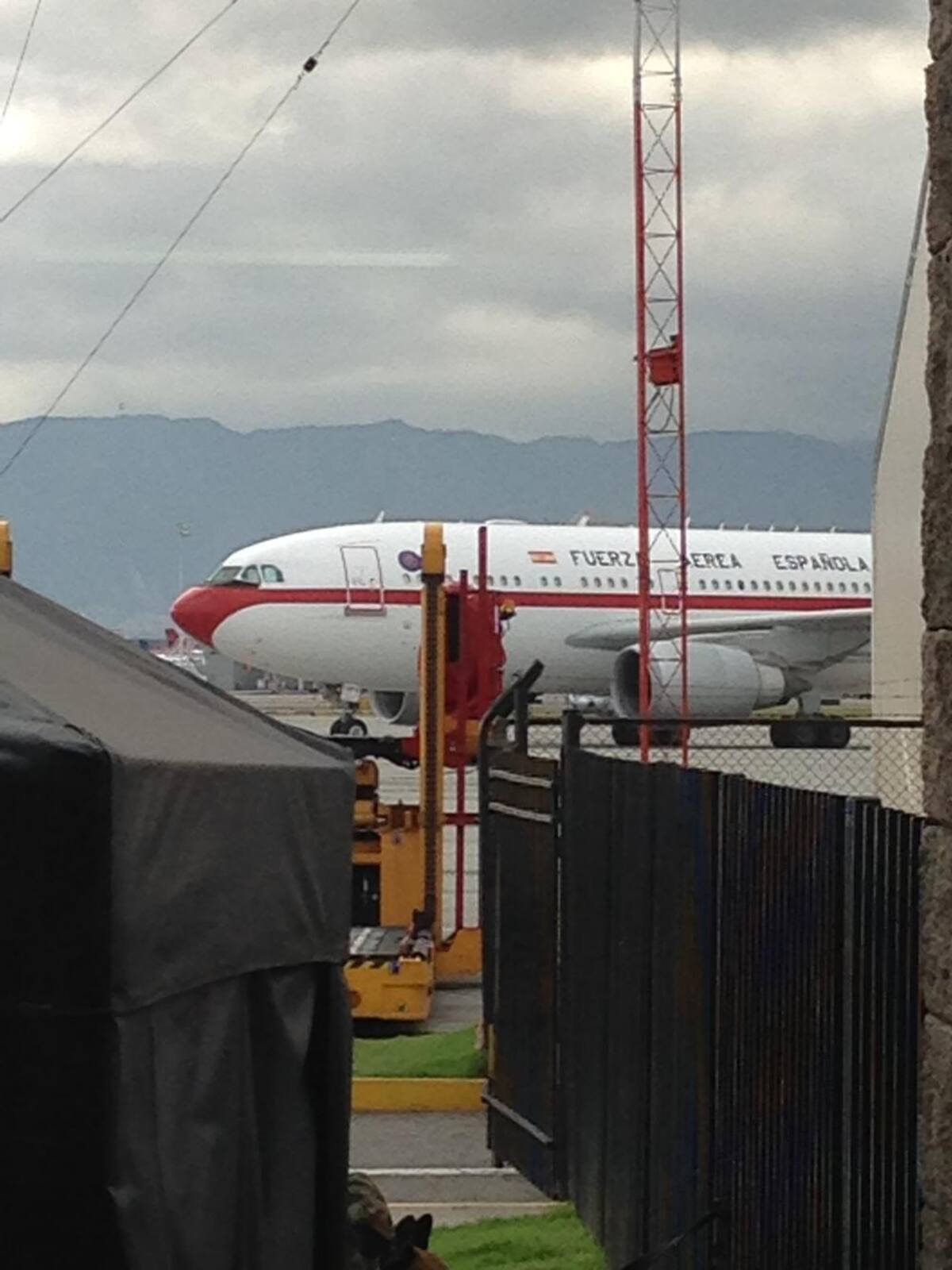 El avión de la Fuerza Aérea Española que transportó al Rey Juan Carlos de Borbón