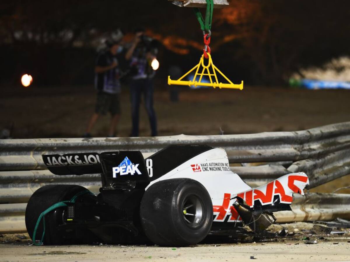 Grosjean, sin fracturas, pasará noche en hospital para tratar sus quemadura