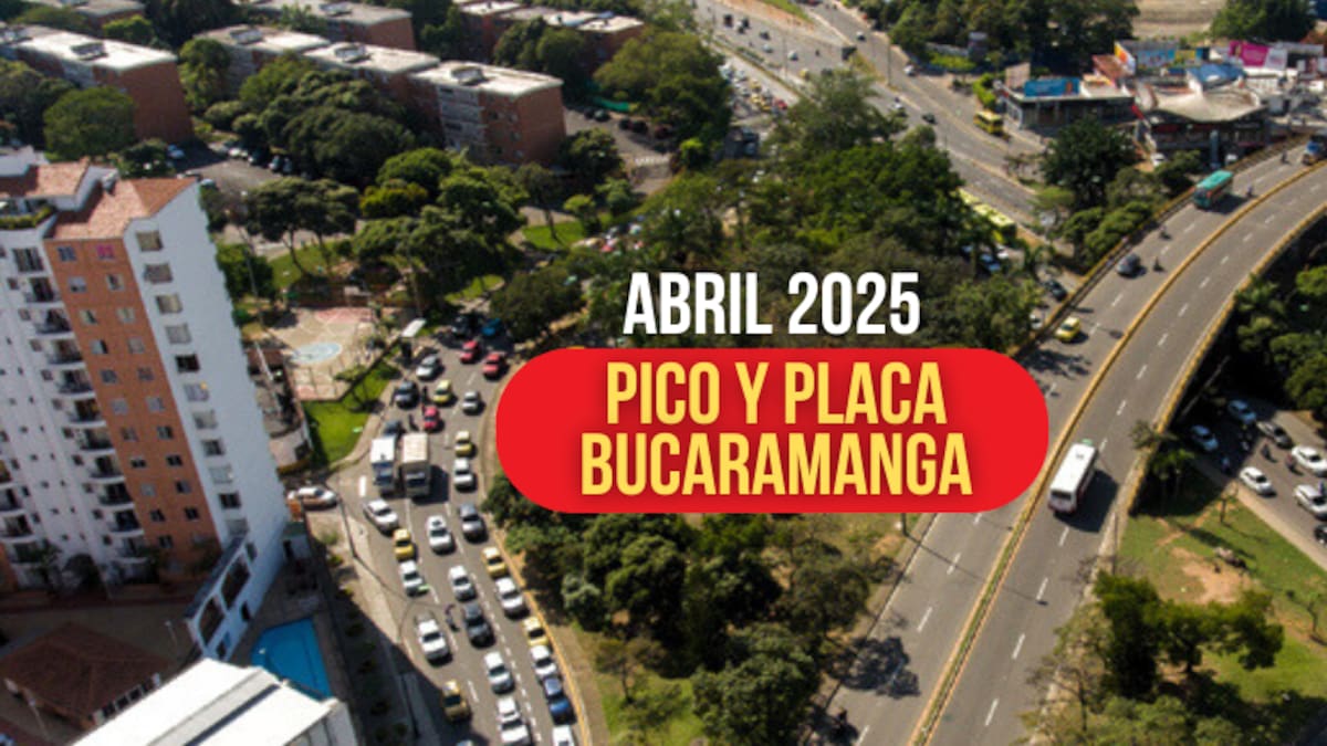 ¡Volvió! Así funcionará el pico y placa del lunes 21 al sábado 26 de abril en Bucaramanga: Prográmese
