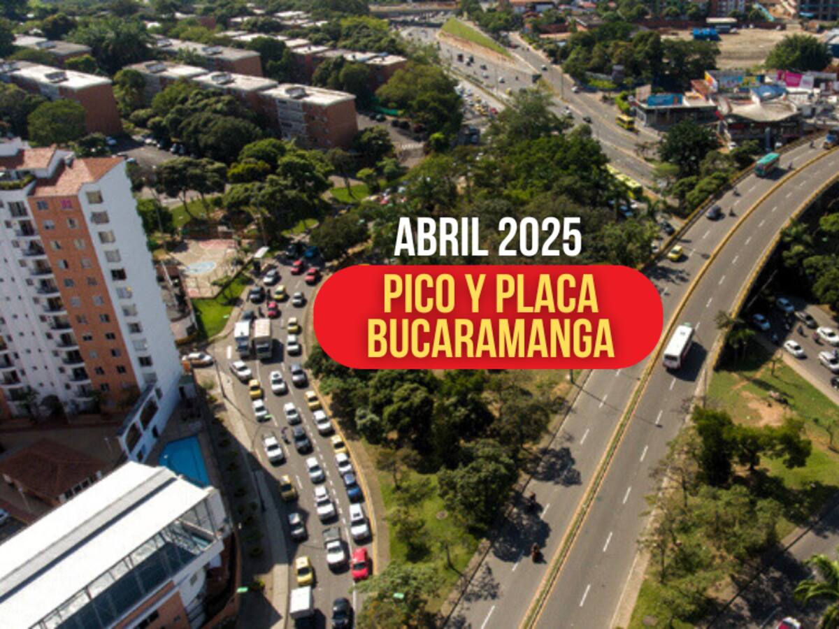 ¡Volvió! Así funcionará el pico y placa del lunes 21 al sábado 26 de abril en Bucaramanga: Prográmese