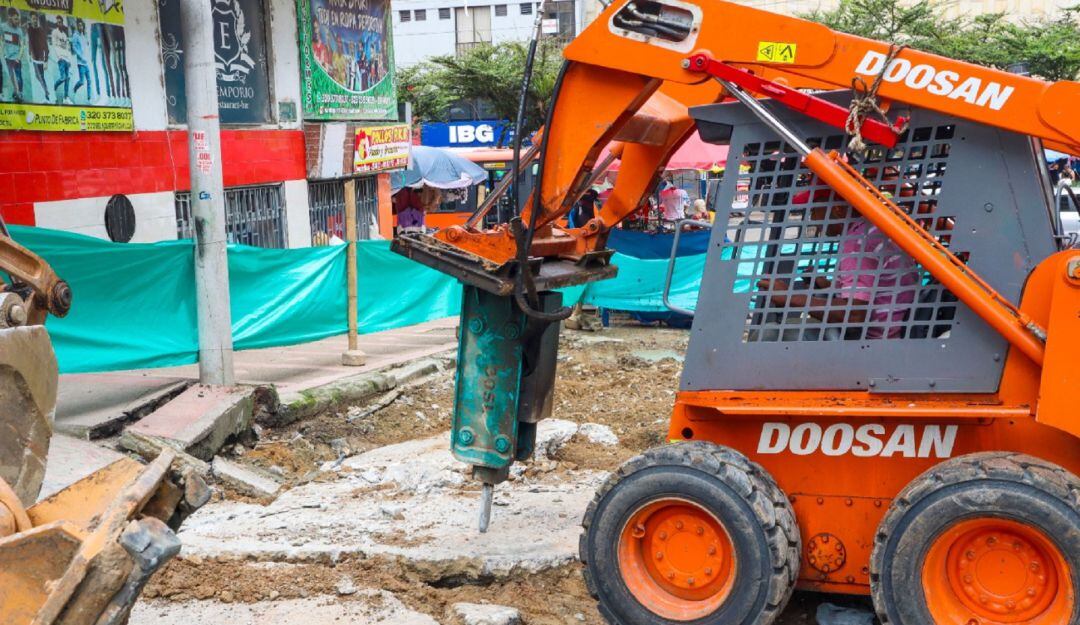 Obras de recuperación vial en la carrera 3A con calle 14