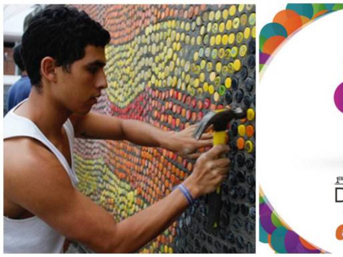 Colegios de Cali participarán en concurso para hacer un mural con tapas reciclables