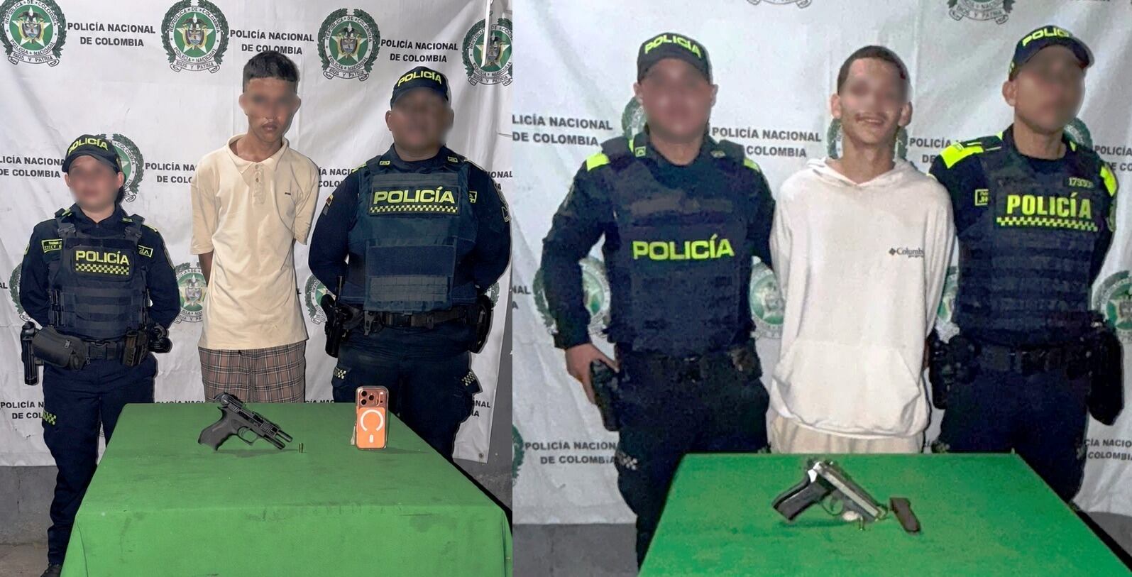 Capturados en flagrancia dos presuntos delincuentes en Cartagena