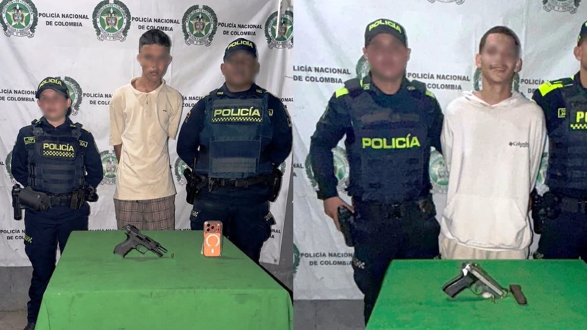 Capturados en flagrancia dos presuntos delincuentes en Cartagena