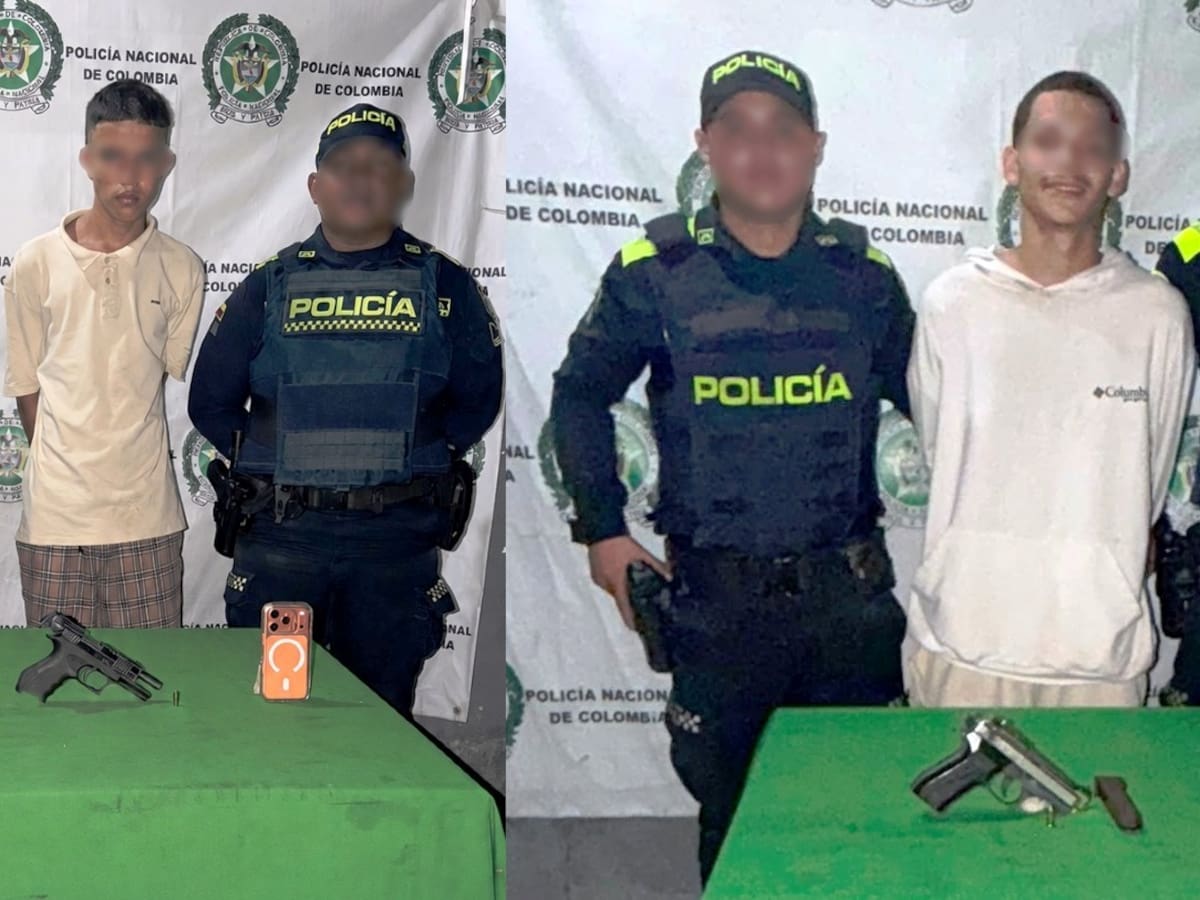 Capturados en flagrancia dos presuntos delincuentes en Cartagena
