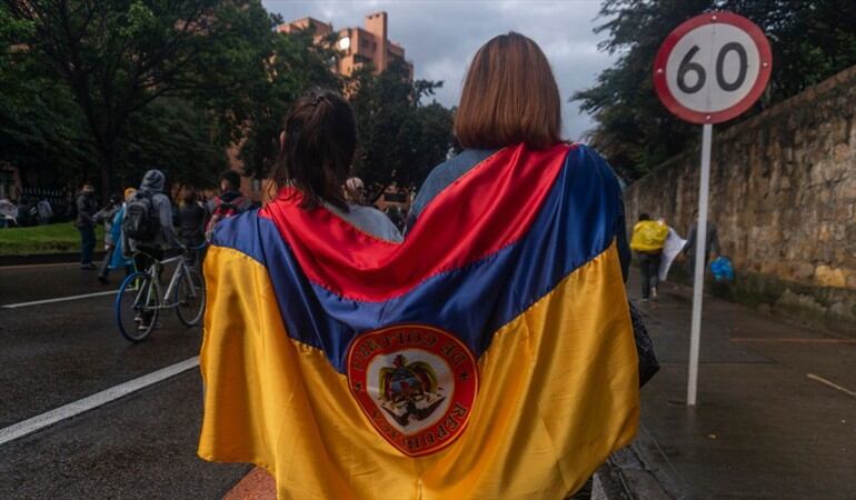 ¿Para qué no es momento en Colombia? #NoEsMomentoPara. Foto: Getty Images / DANIEL GARZÓN