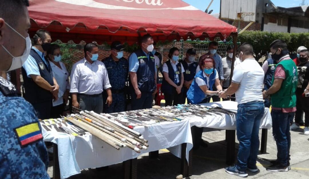 Jornada de desarme en la cárcel de Cúcuta