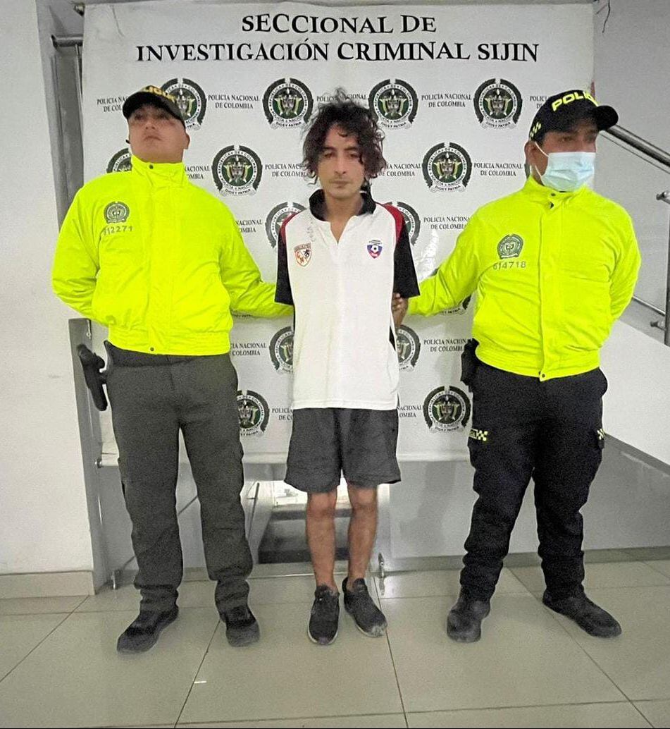 Jaime Alexander Cufiño Araque, capturado por atacar con arma cortopunzante a su propia madre