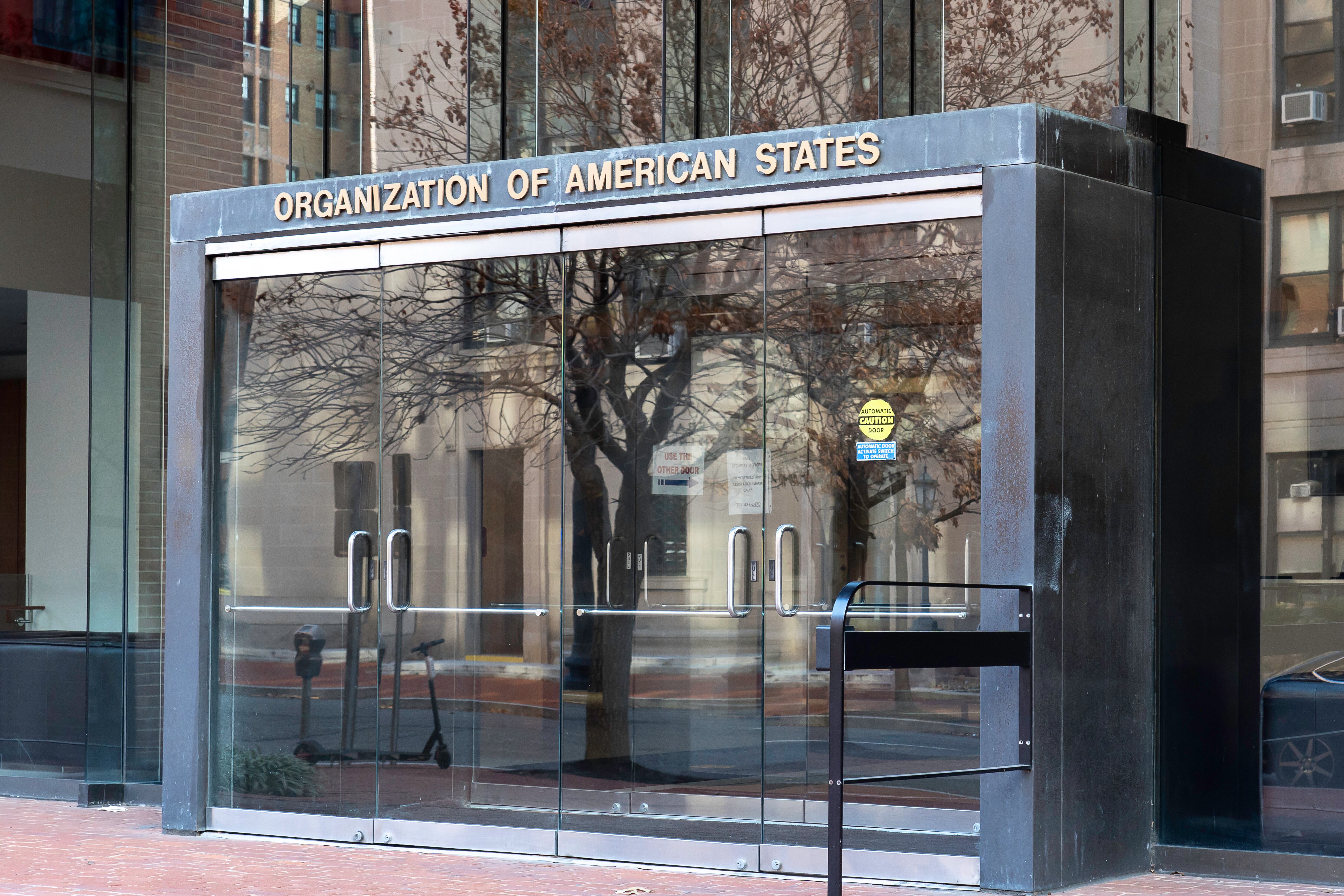 Entrada de la OEA en Washington, DC. FOTO: Getty Images