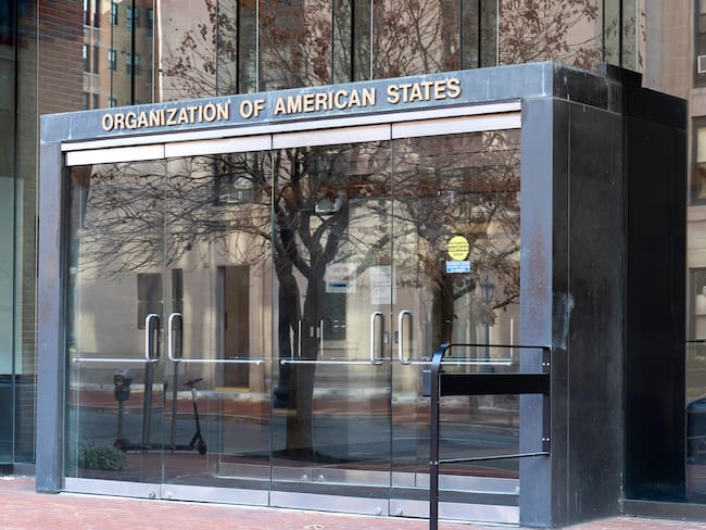 Entrada de la OEA en Washington, DC. FOTO: Getty Images