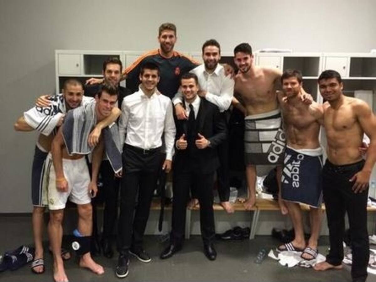 El paso a la final, con una foto en el camerino