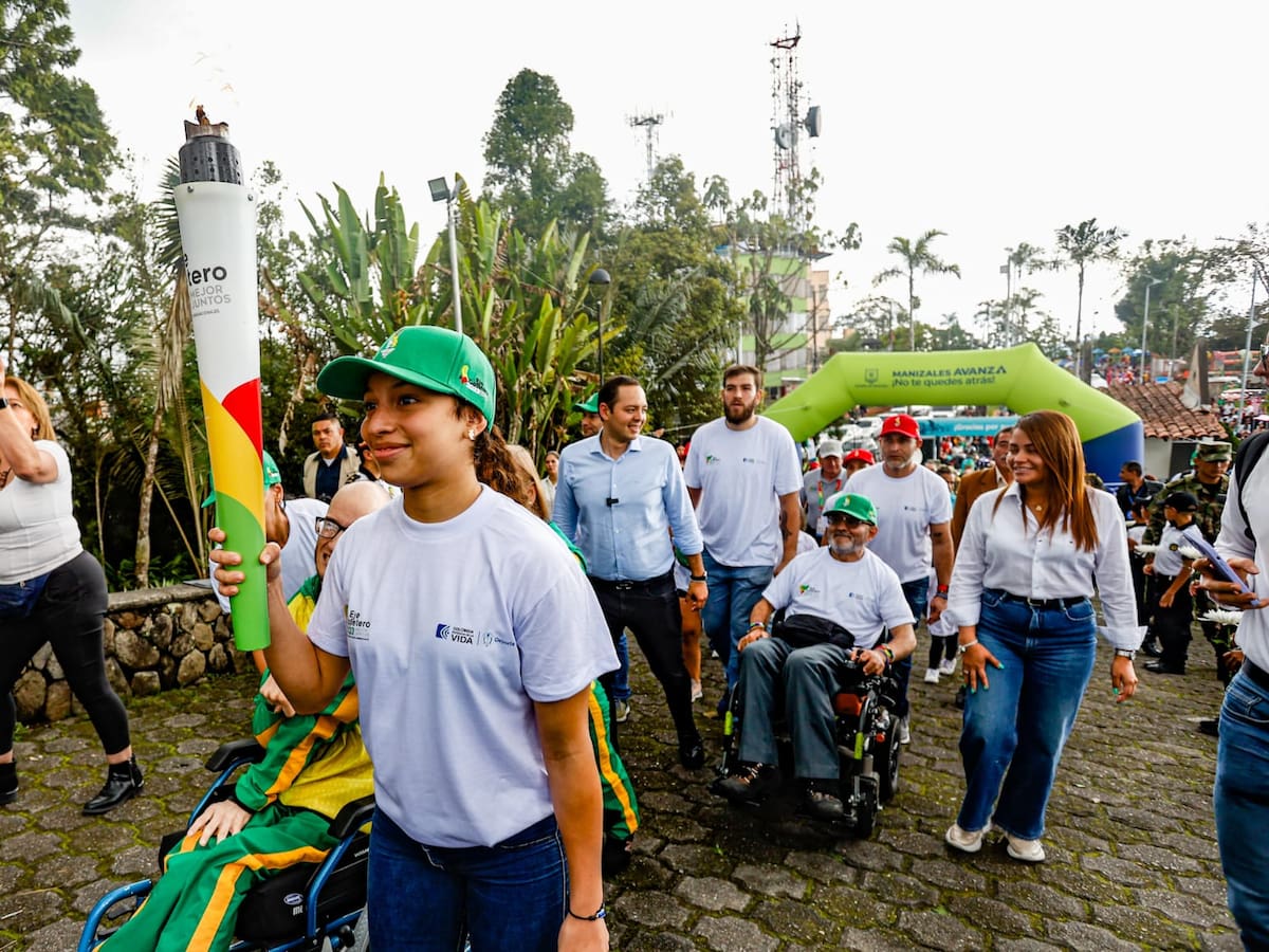 Oficialmente la antorcha de los Juegos Nacionales llegó a Manizales