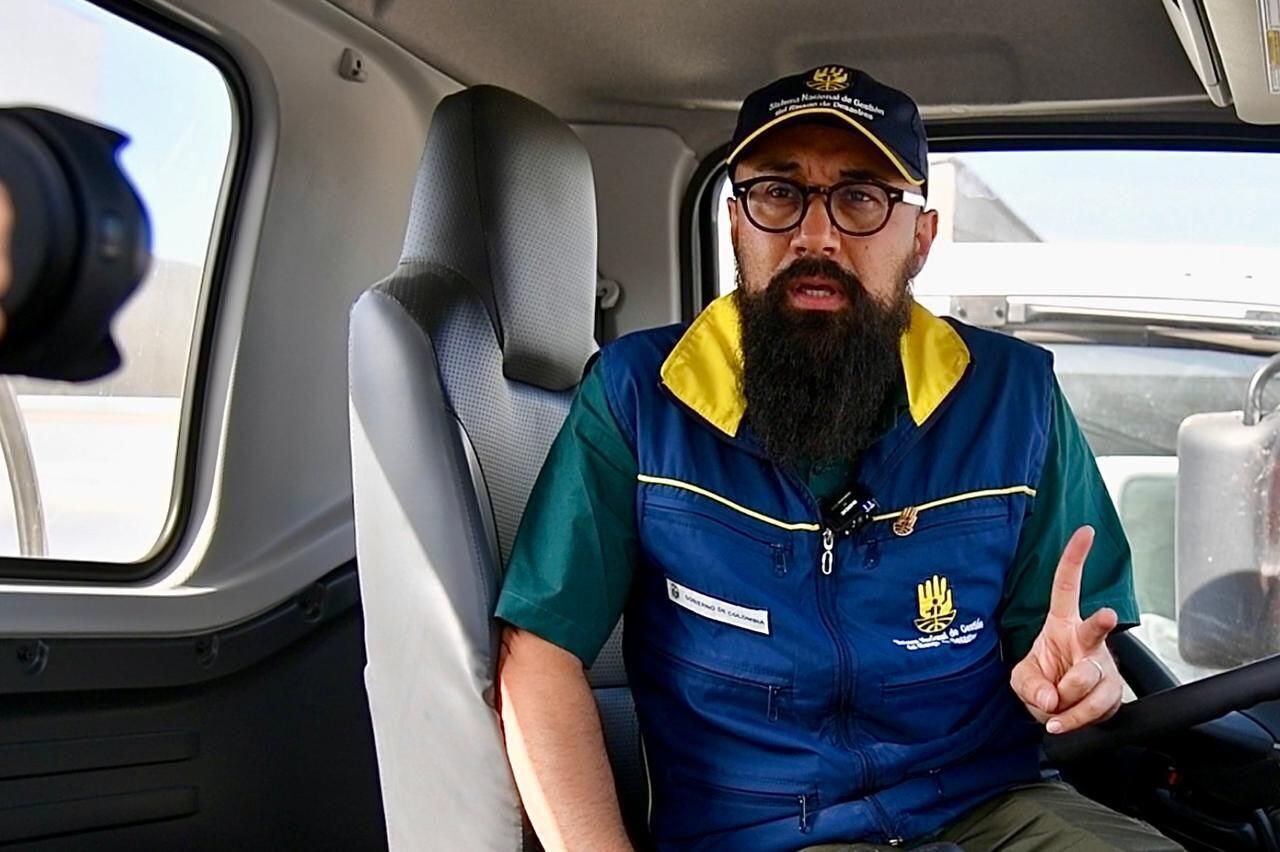 Carlos Carrillo, director de la UNGRD. Foto: Twitter oficial de la UNGRD.