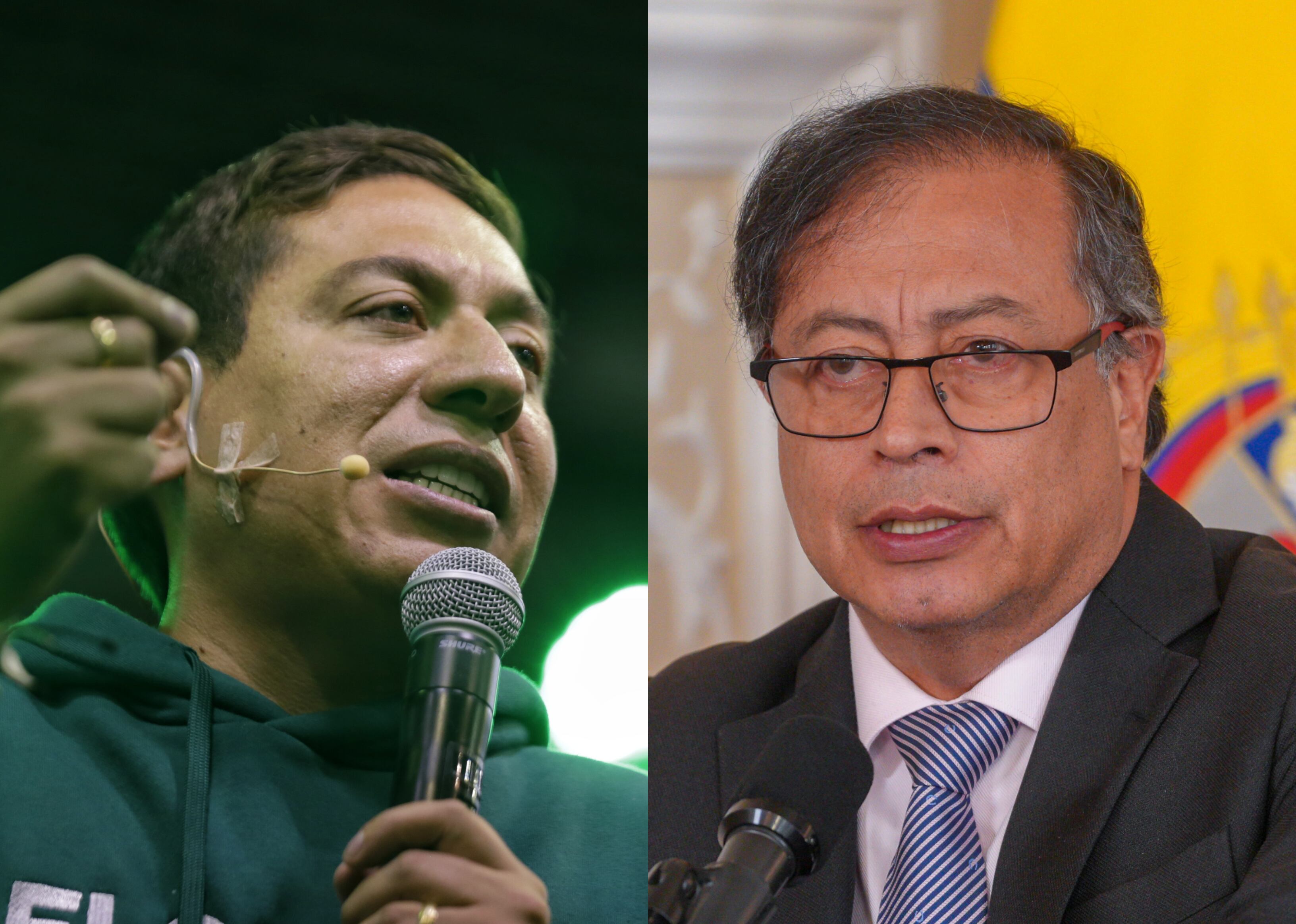 Carlos Amaya y Gustavo Petro | Fotos: Colprensa
