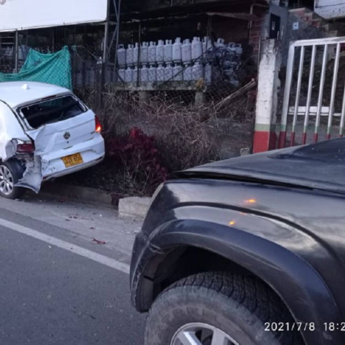 Una persona herida en aparatoso accidente registrado en Anserma, Caldas
