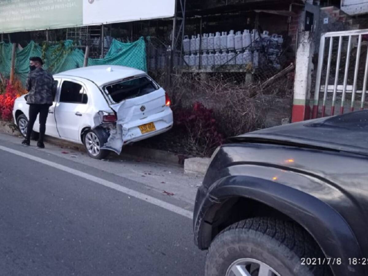 Una persona herida en aparatoso accidente registrado en Anserma, Caldas