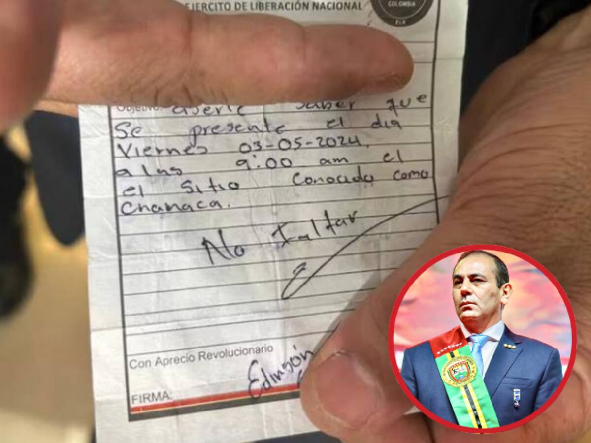 ELN extorsiona a comerciantes con citaciones y no muestra voluntad de paz: Juvenal