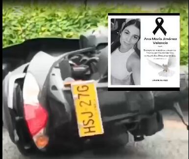 Enfermera murió en accidente de tránsito en vía Armenia La Tebaida, Quindío. Foto: Ciudadanos