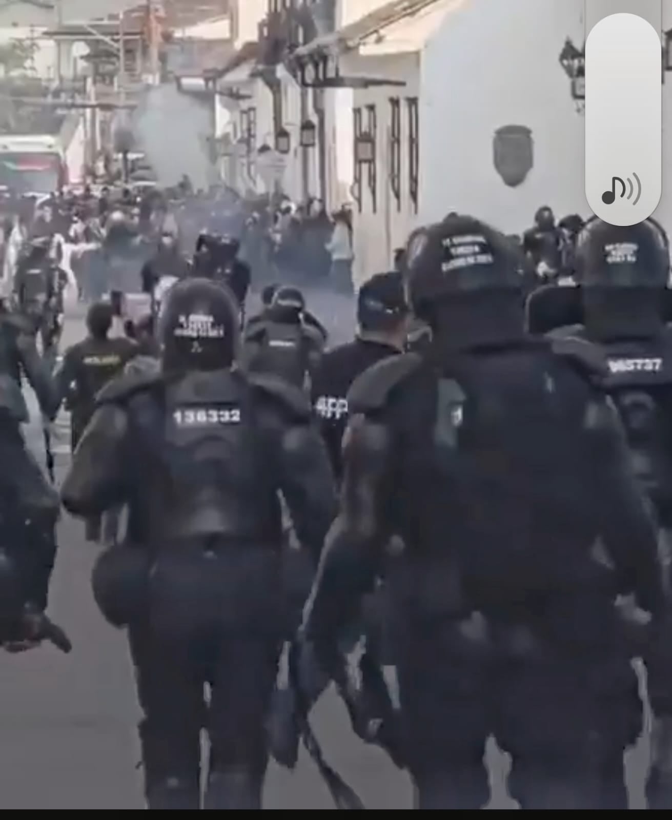 Desmanes en Popayán, Crédito: Suministrada.