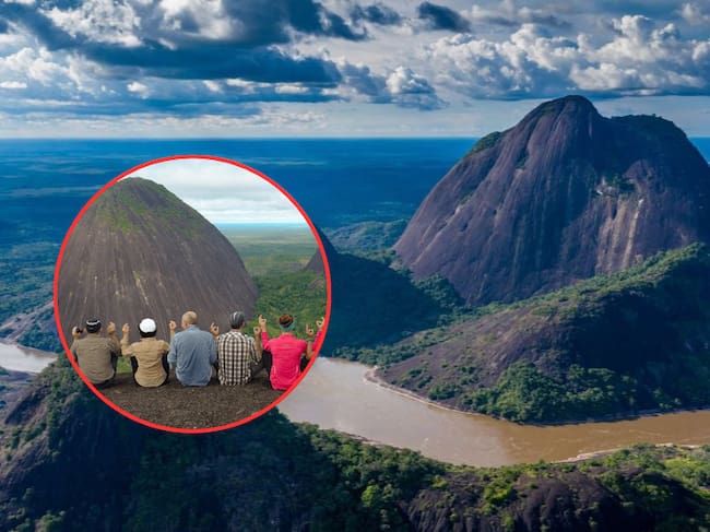 Imagen de los Cerros de Mavecure, en Inírida, en Guainía (Procolombia y Colparques)