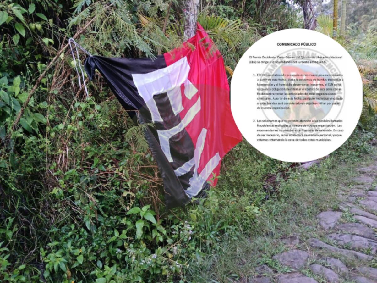 Panfleto que circuló luego de la instalación de banderas del ELN es falso, dicen las autoridades
