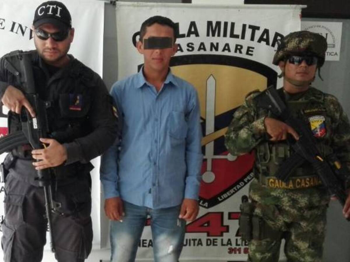 Ejército capturó a Gerardo Viancha acusado del secuestro de dos mujeres en el Casanare