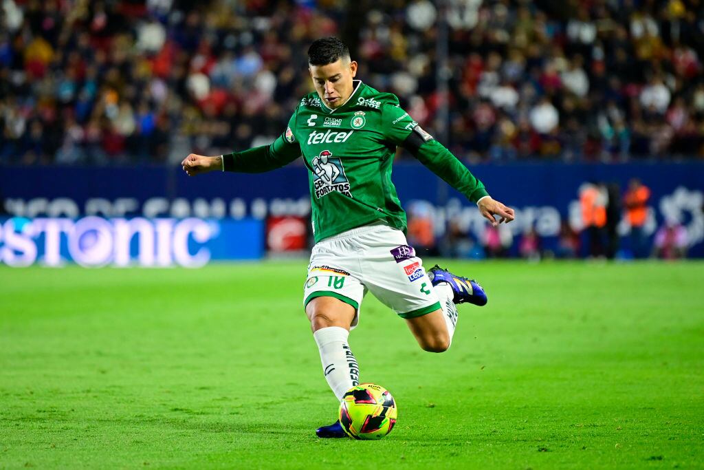James Rodríguez contra Atlético San Luis. 16 de febrero de 2025. Foto: Getty Images.