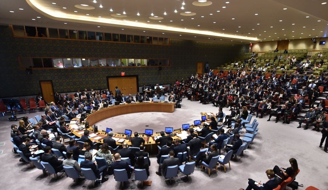 Reunión del Consejo de Seguridad de las Naciones Unidas en 2018. 