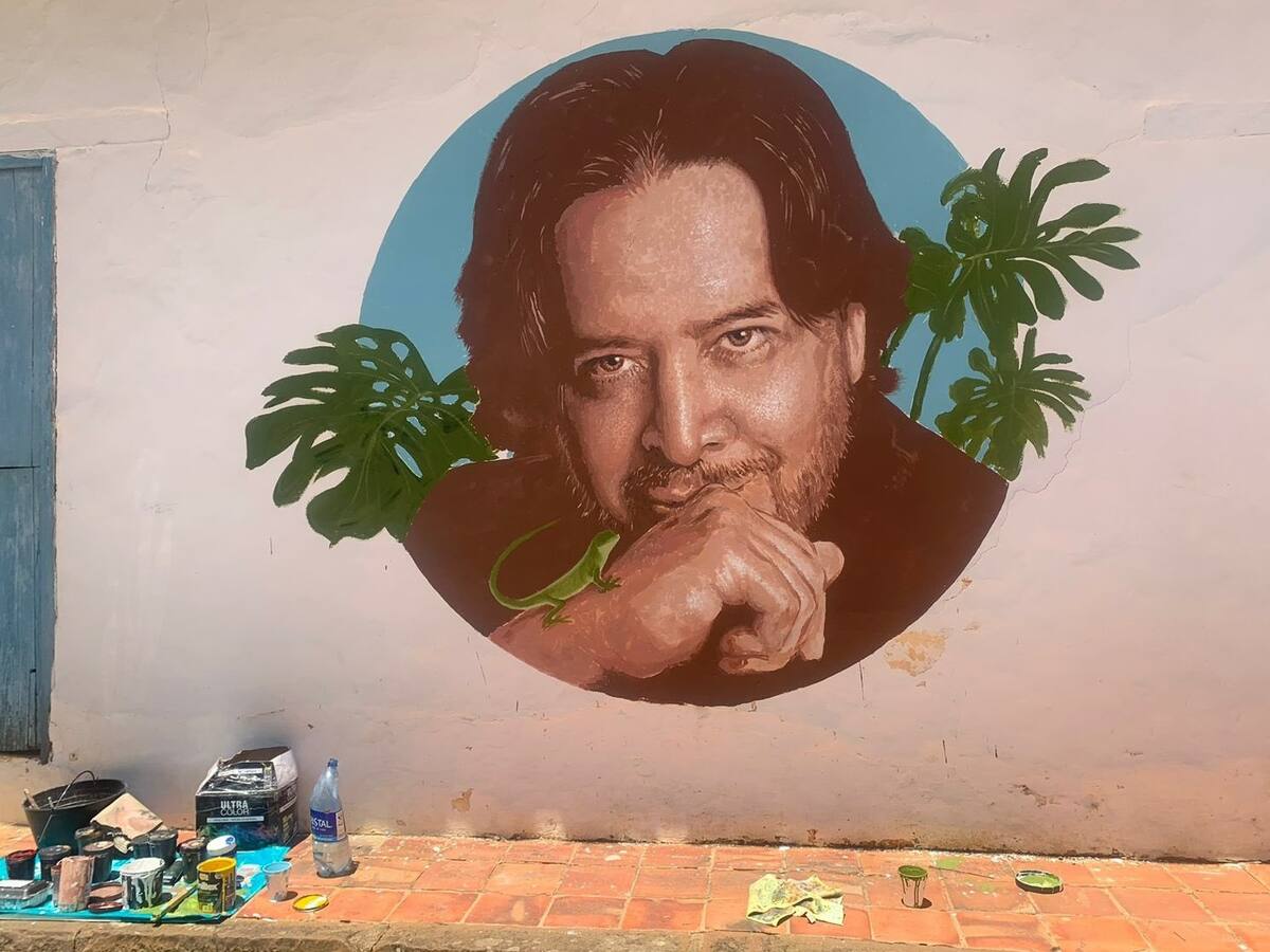 El mural en homenaje a Toto Vega en Festiver
