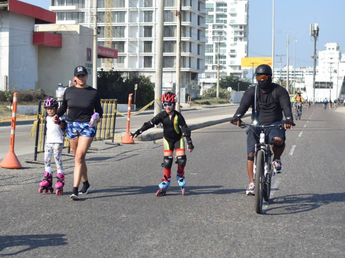 Ciclovía este domingo de 6:00 a 10:00 a.m. en la Av. Santander