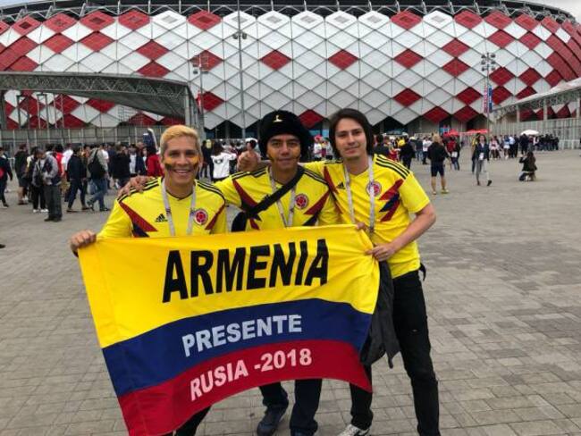 Quindianos acompañaron a la selección Colombia en Rusia