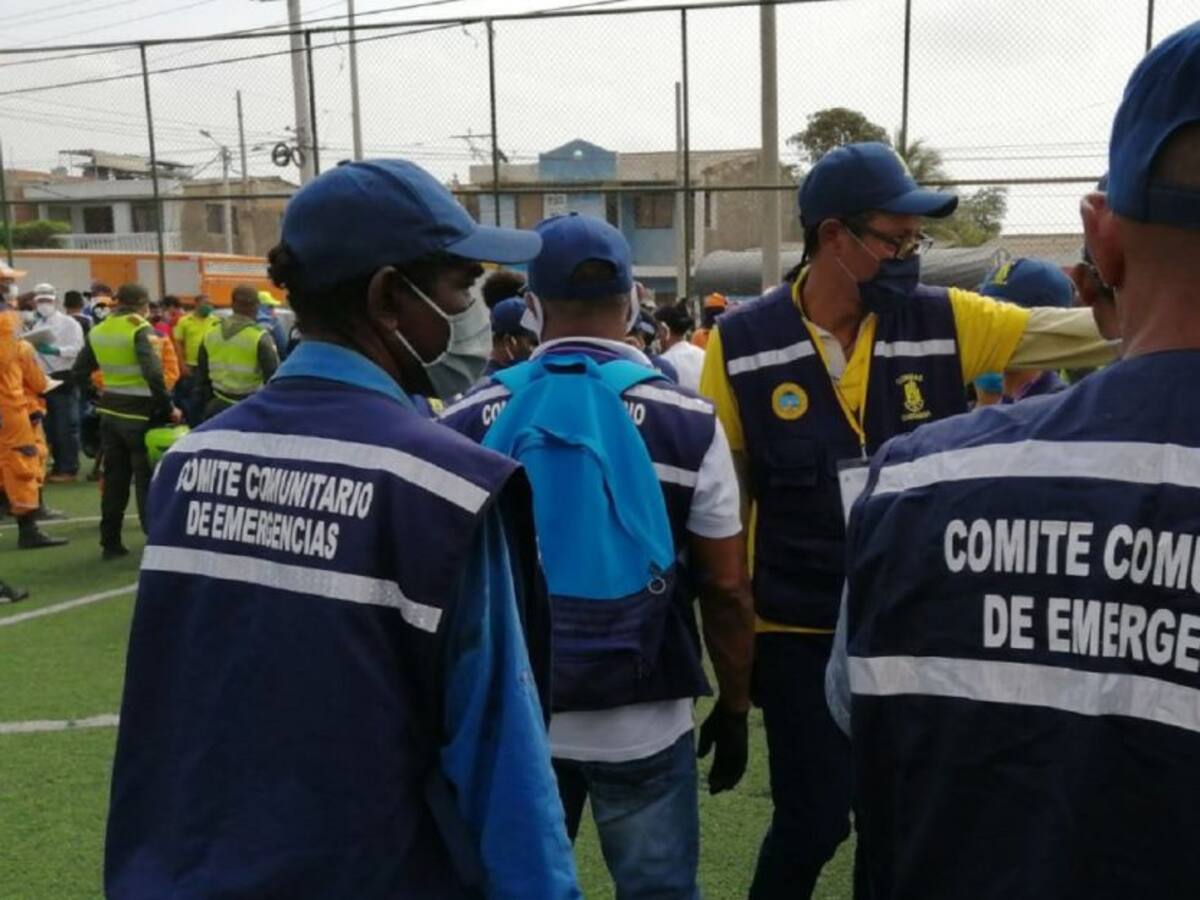 Comités Barriales de Emergencia reciben apoyo del distrito de Cartagena