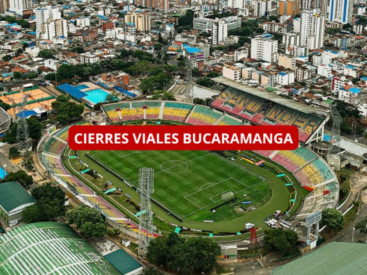 ¡HOY! Cierres viales por partido entre Atlético Bucaramanga vs. Racing en Copa Libertadores