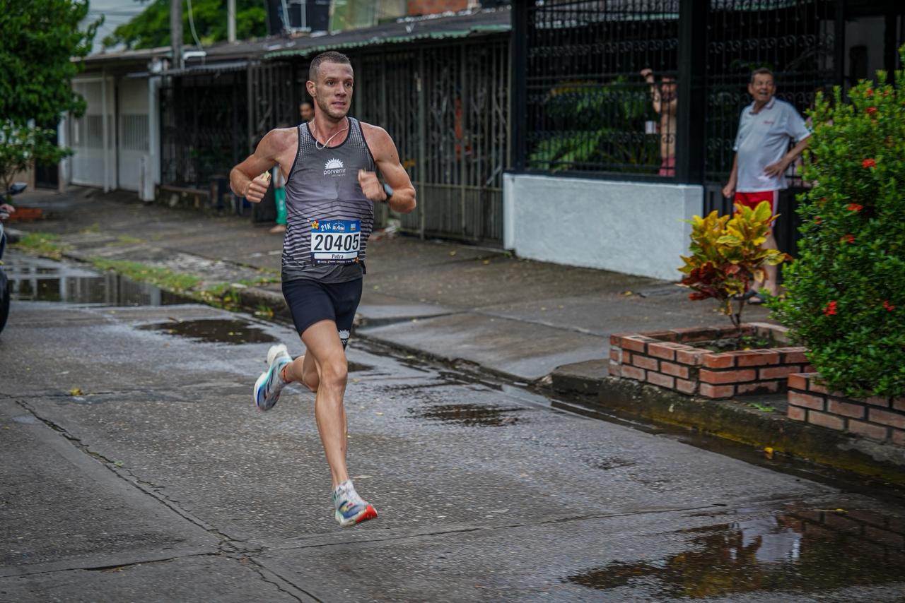Mario Patiño, corredor manizaleño. Foto suministrada.