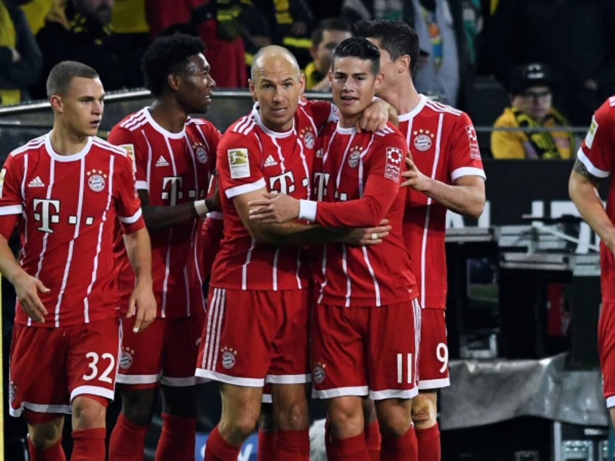 Con James, Bayern derrota al Dortmund y es líder de la Bundesliga