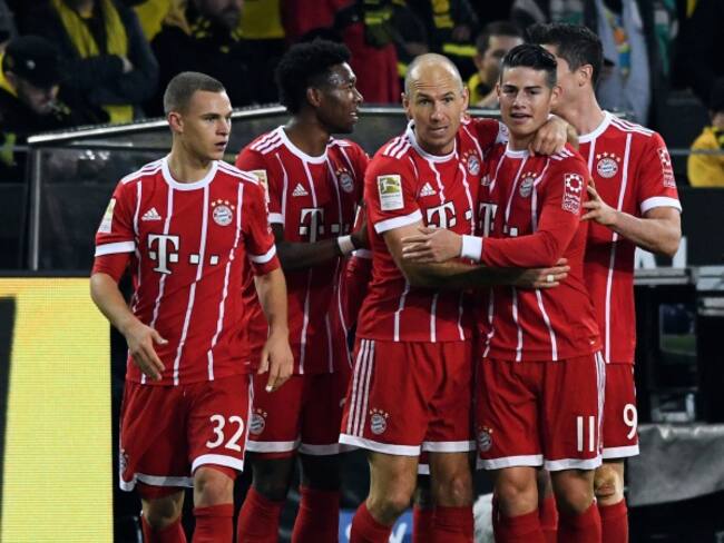 Con James, Bayern derrota al Dortmund y es líder de la Bundesliga