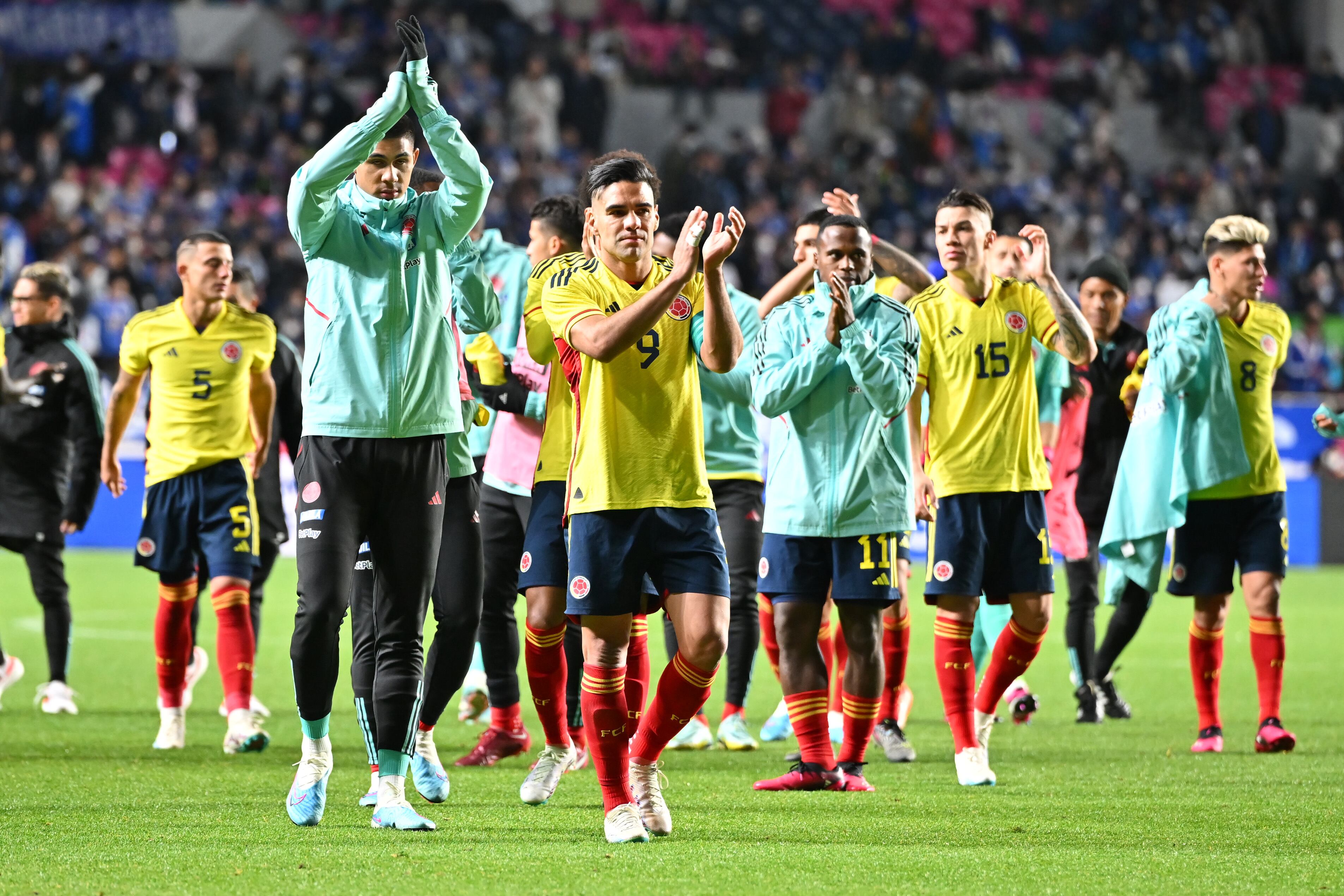 La Selección Colombia acumula cuatro triunfos y dos empates bajo la era de Néstor Lorenzo. (Photo by Kenta Harada/Getty Images)
