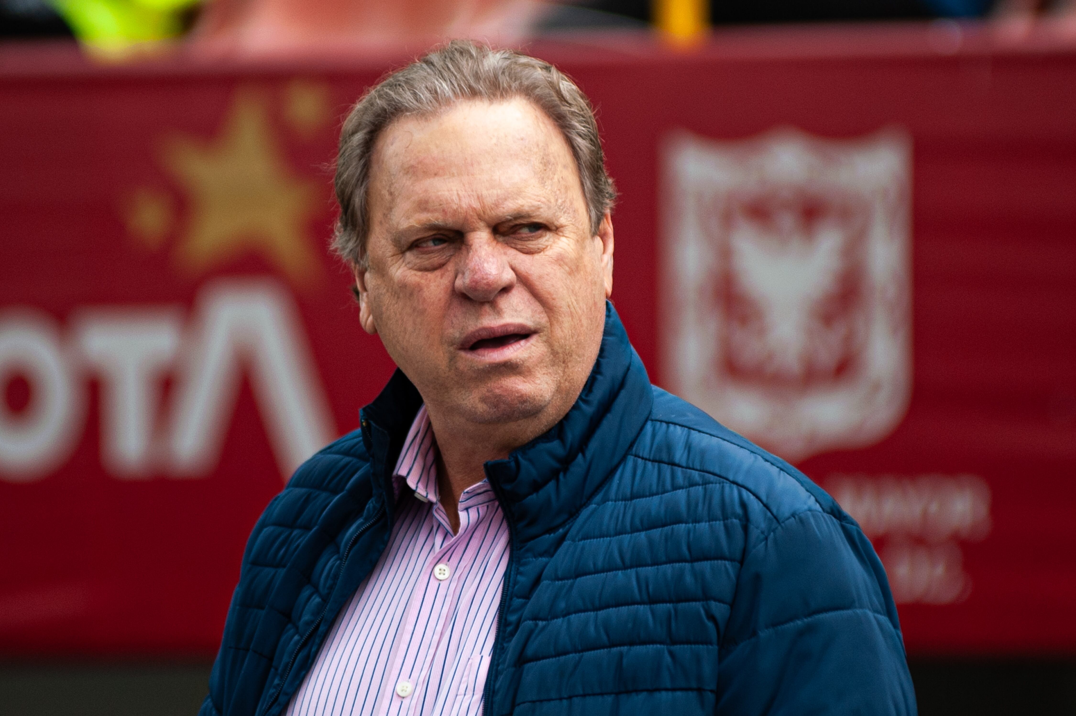 Ramon Jesurun, president of Colombia's Federation of Football 'FCF' during the Colombia Vs USA Womens U20 friendly preparatory match in Bogota, Colombia's El Campin Stadium for the 2024 U20 Womens Wold Cup, on February 25, 2024. (Photo by: Sebastian Barros/Long Visual Press/Universal Images Group via Getty Images)