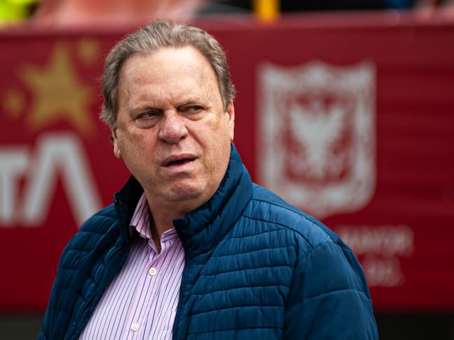 Ramon Jesurun, president of Colombia's Federation of Football 'FCF' during the Colombia Vs USA Womens U20 friendly preparatory match in Bogota, Colombia's El Campin Stadium for the 2024 U20 Womens Wold Cup, on February 25, 2024. (Photo by: Sebastian Barros/Long Visual Press/Universal Images Group via Getty Images)