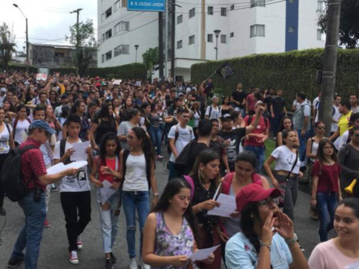 Estudiantes universitarios de Pereira marcharán de nuevo este jueves