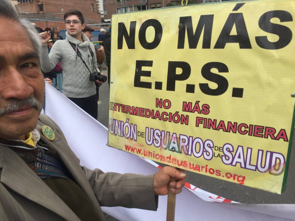 En Bogotá, además de las exigencias laborales, también se marchó en oposición al Gobierno Santos, y a la venta de Isagen, Ecopetrol y ETB.
