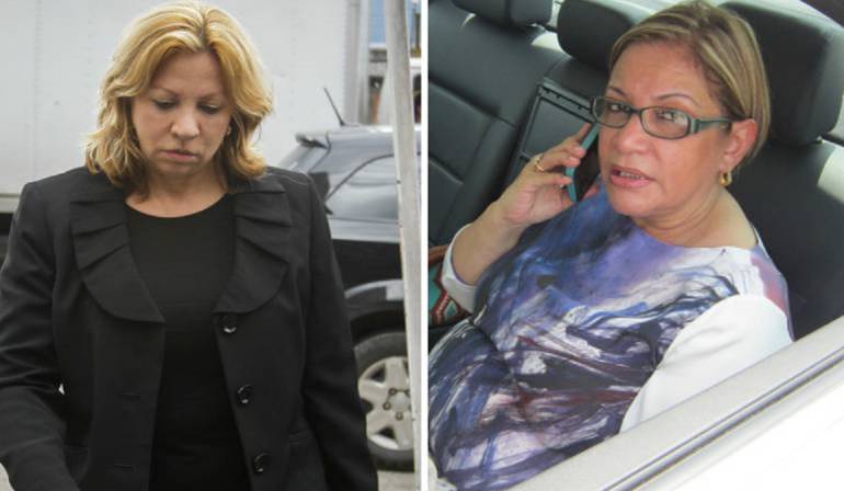 La ex rectora Silvia Gette y su nuera María Paulina Ceballos.