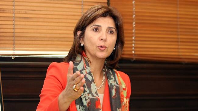 La canciller María Ángela Holguín. Foto: Colprensa