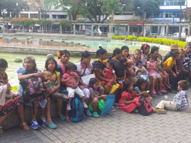 Regresaron al Chocó los 300 indígenas que llegaron desplazados a Pereira